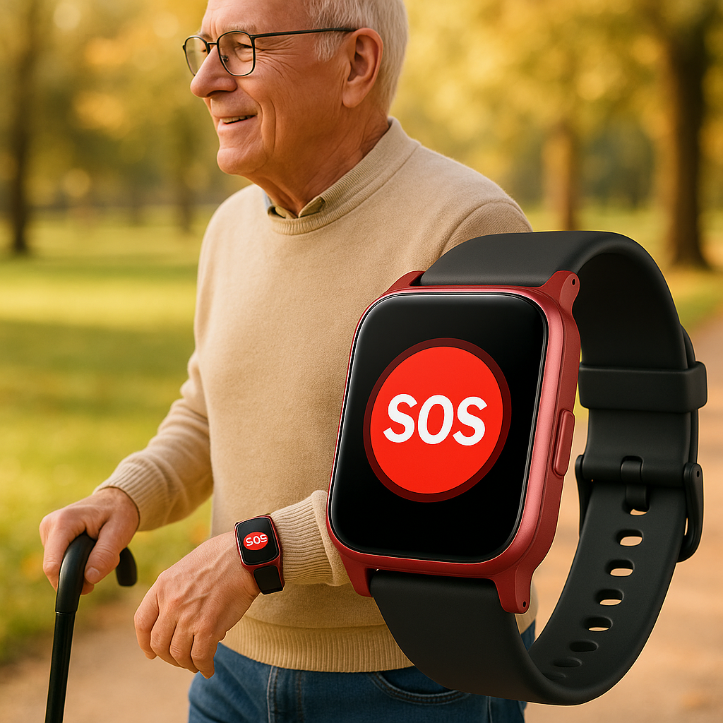 Senior Safety Smartwatch with GPS & SOS