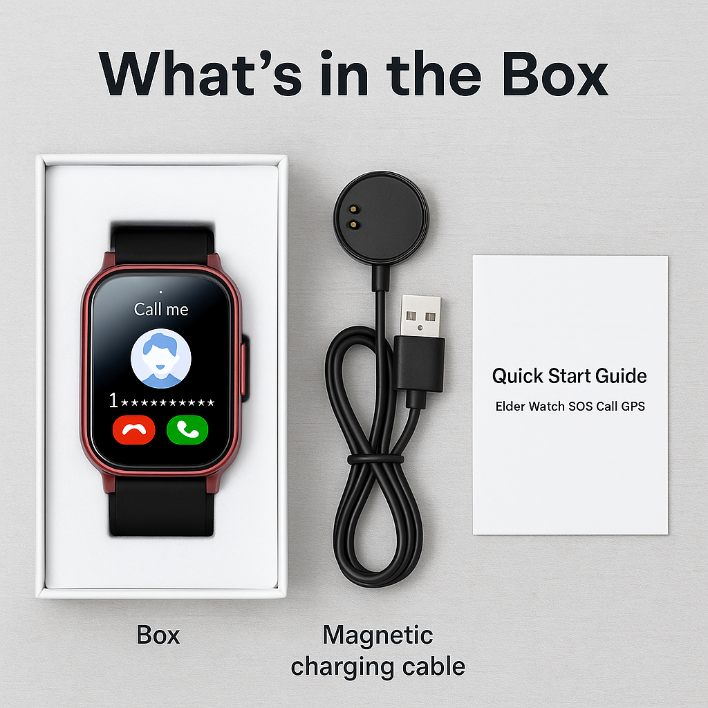 Senior Safety Smartwatch with GPS & SOS