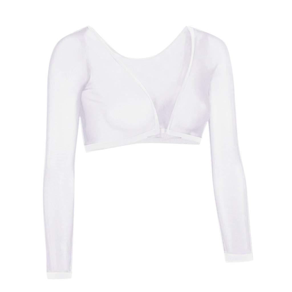 Amazing Arm Sleeve Shapewear Sexy Short Crop Tops
