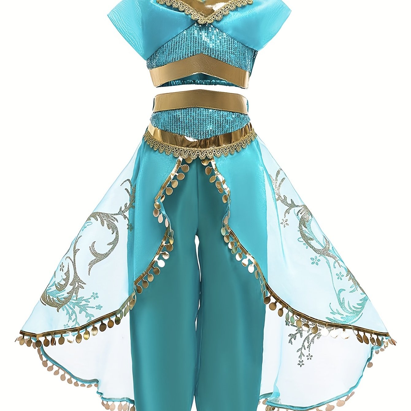 Women's Sequin Fancy Halloween Costume Set | Mesh Embellished