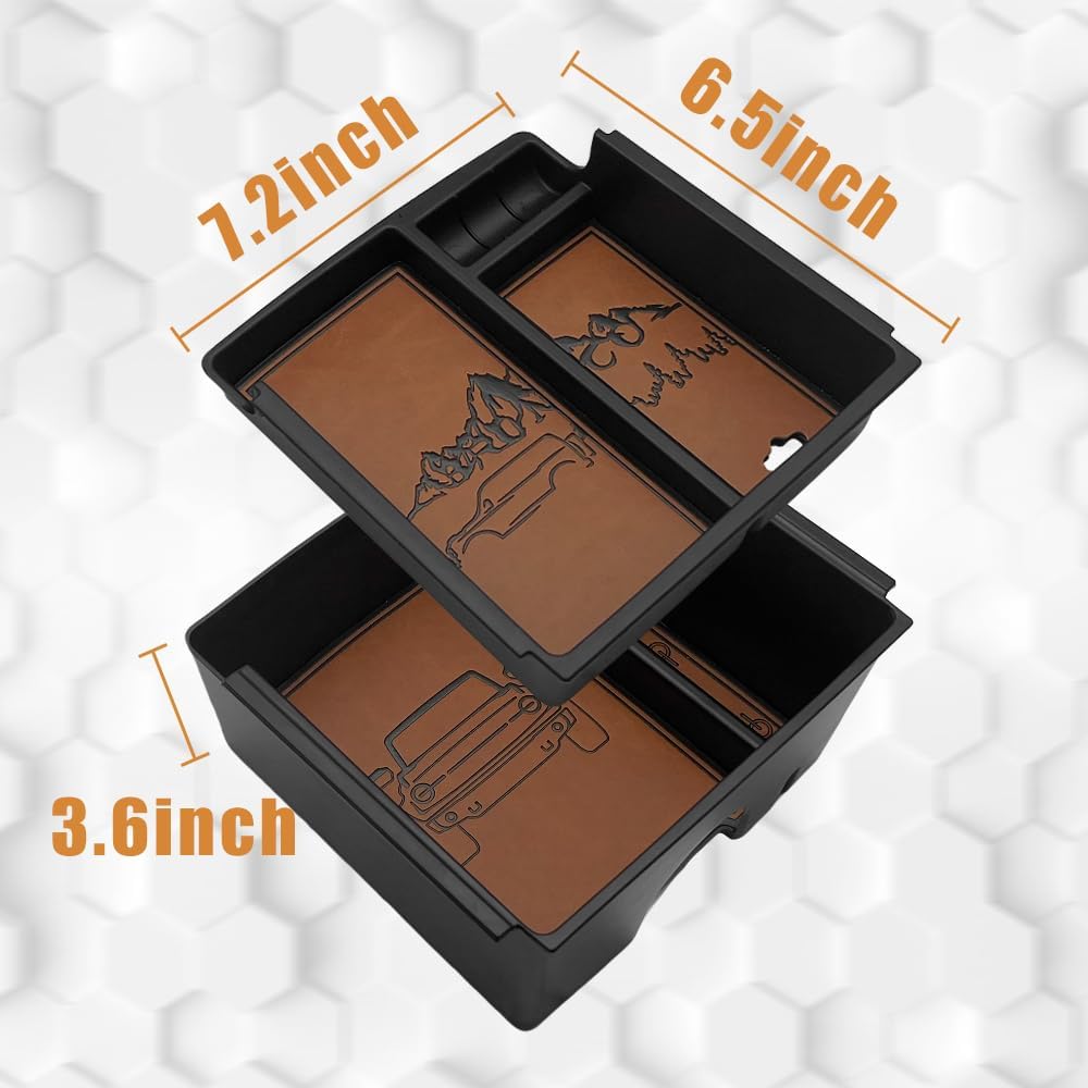 Center Console Organizer Compatible with 2021-2024 Ford Bronco(no for Sport) 6th Gen Bronco 2/4-Door