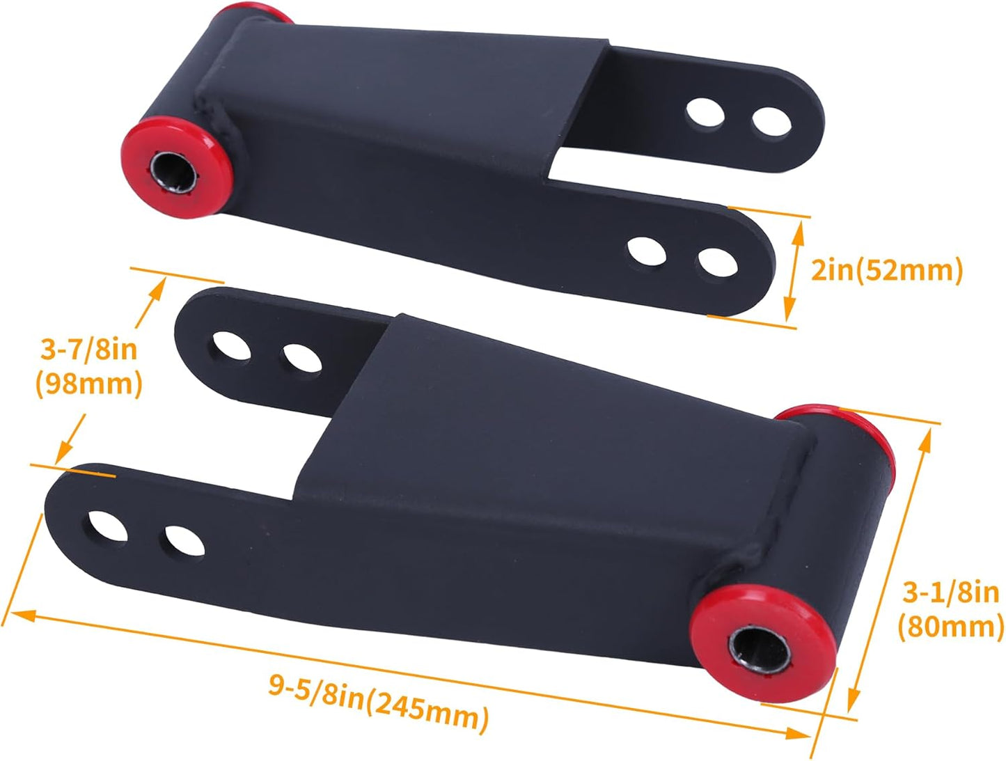 Lowering Drop Shackles Rear 2"-3" Compatible With 2004-2014 Ford F150