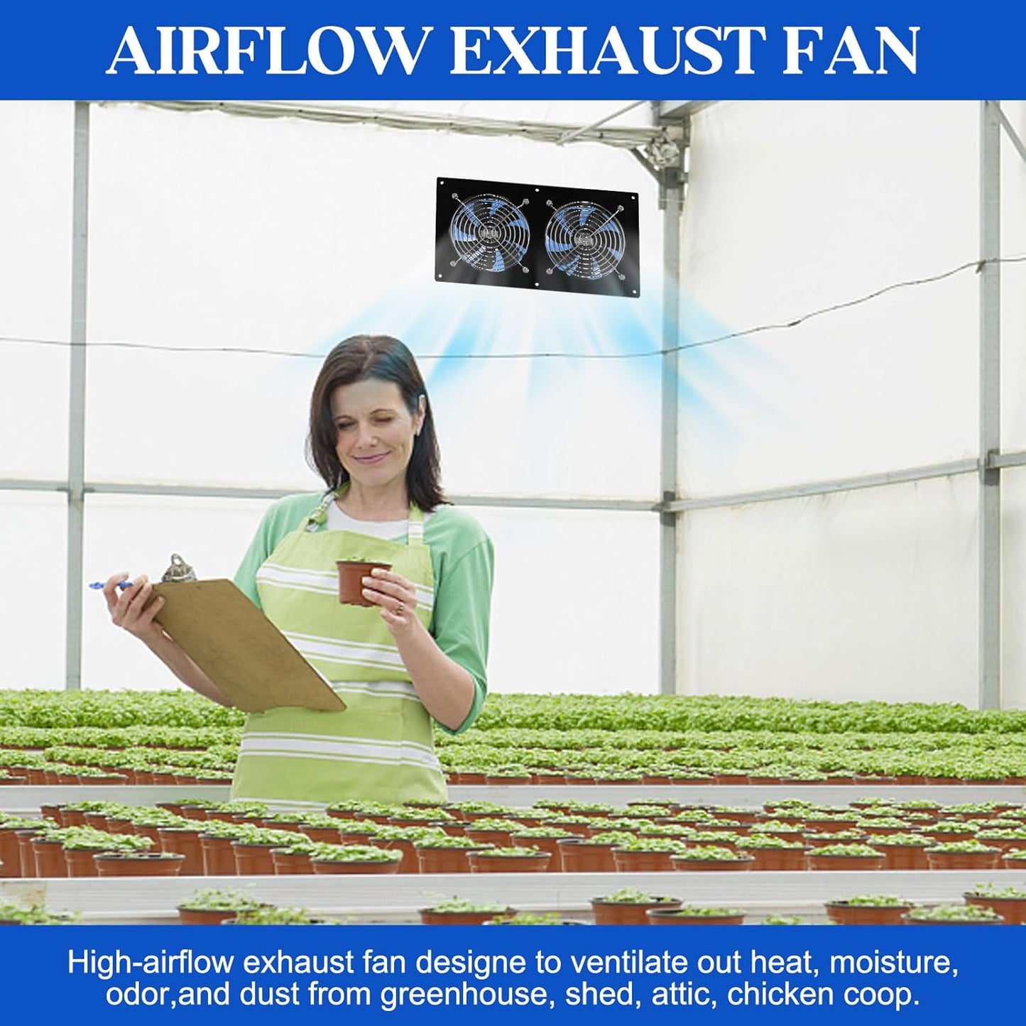 Solar Exhaust Fans & Powered Fan with 15W Panel