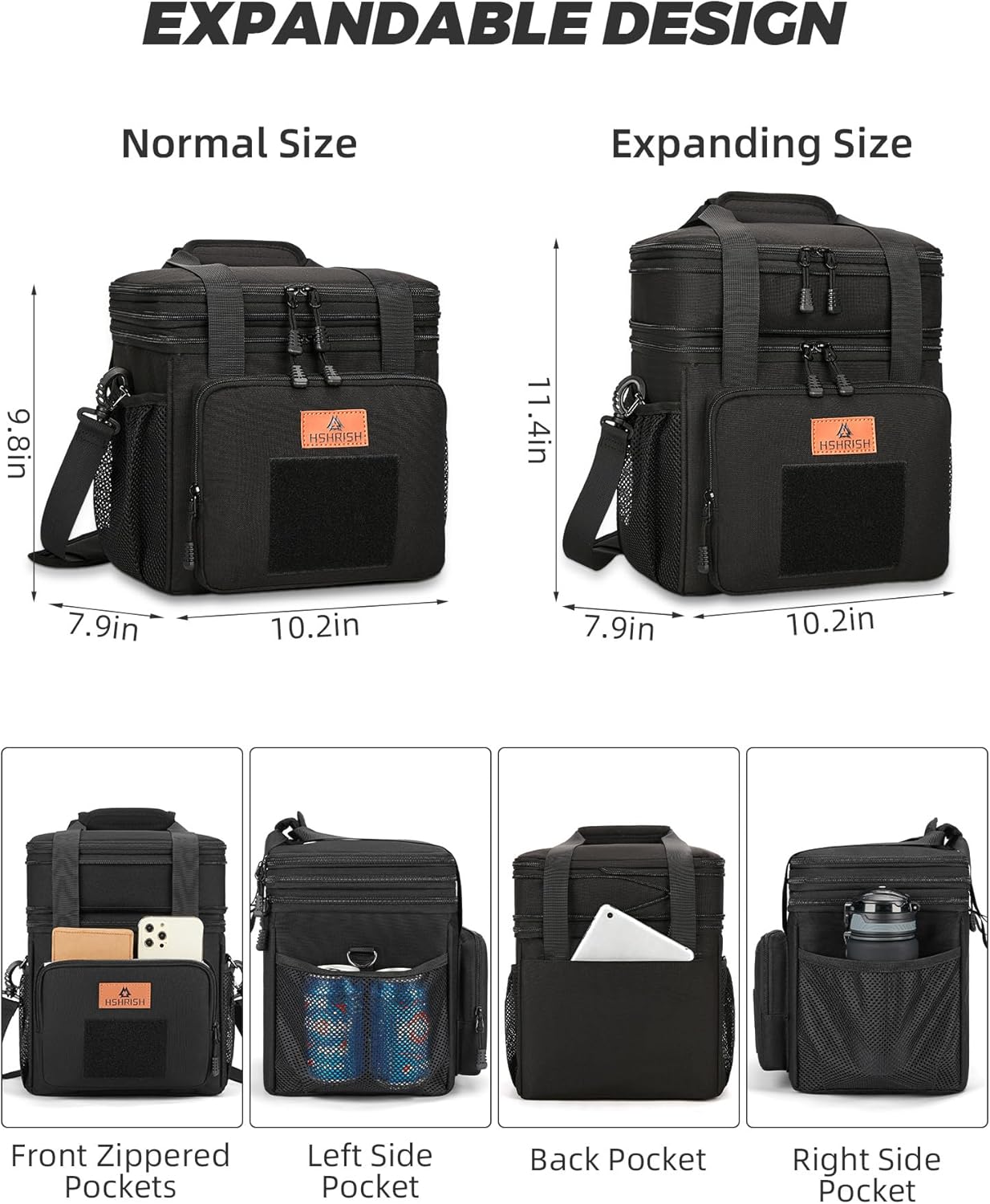 Expandable 16L Tactical Lunch Box Insulated & Leak Proof