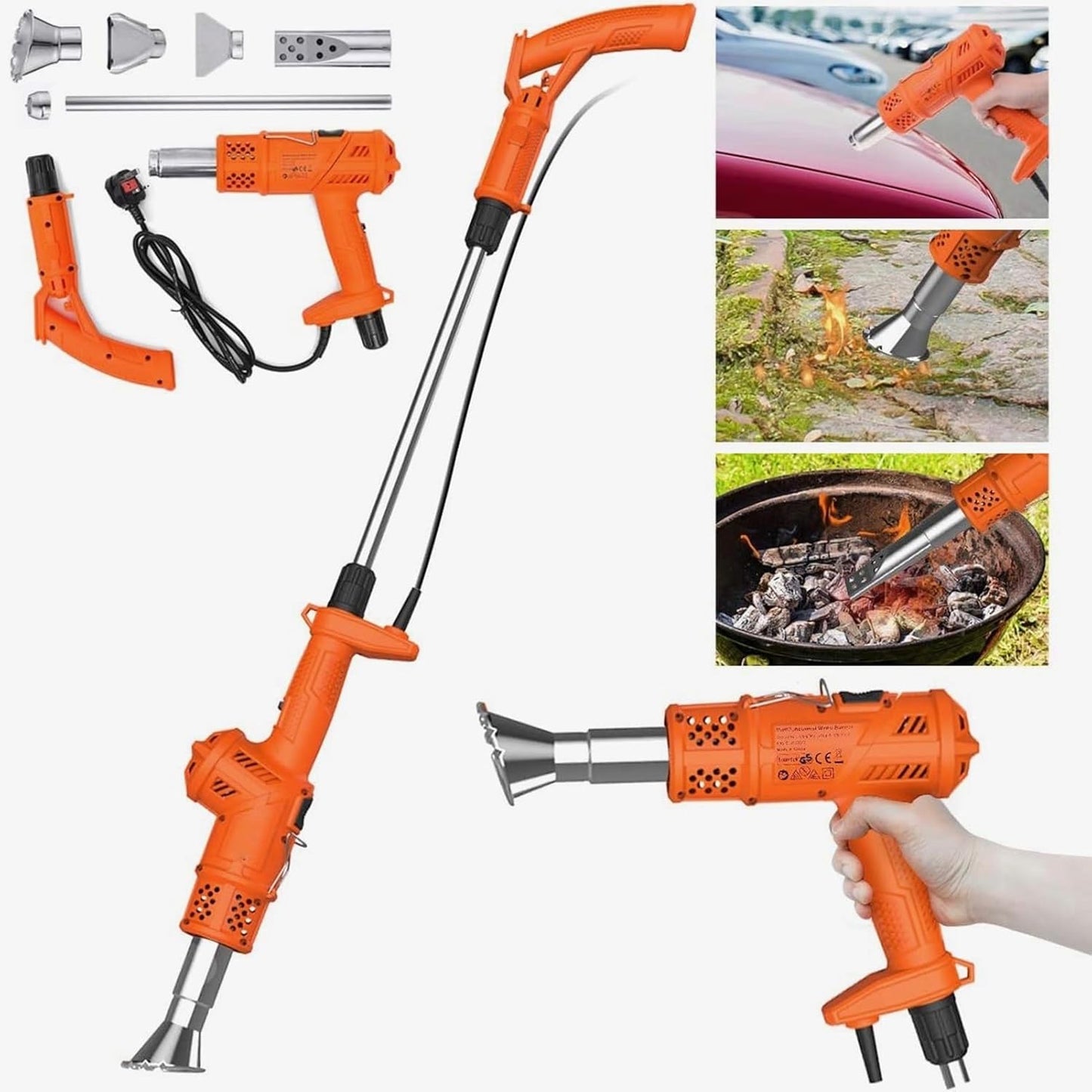3-in-1 Electric Weed Burner Killer with Adjustable Temperature