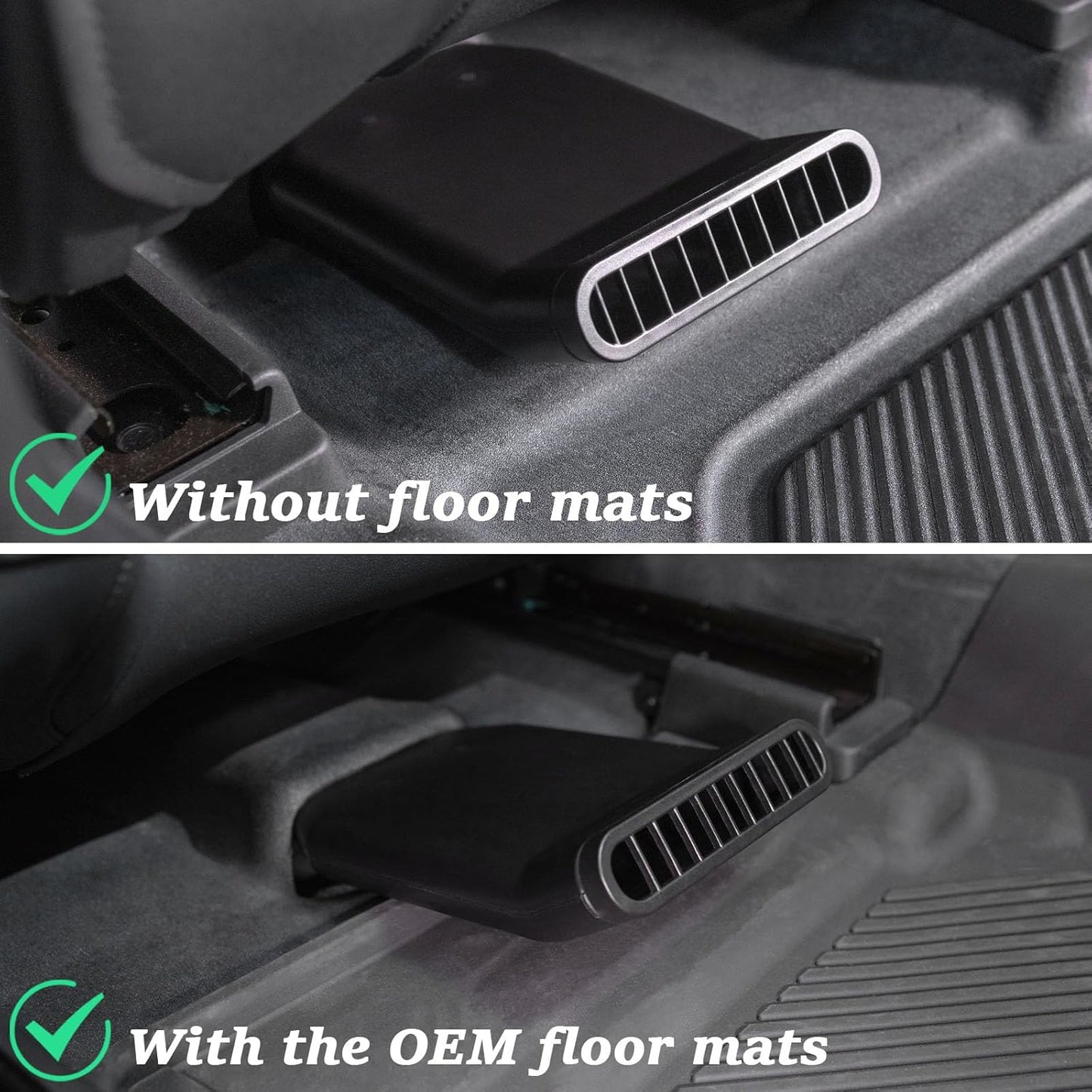 Plug-in Under Seat Vent Deflectors