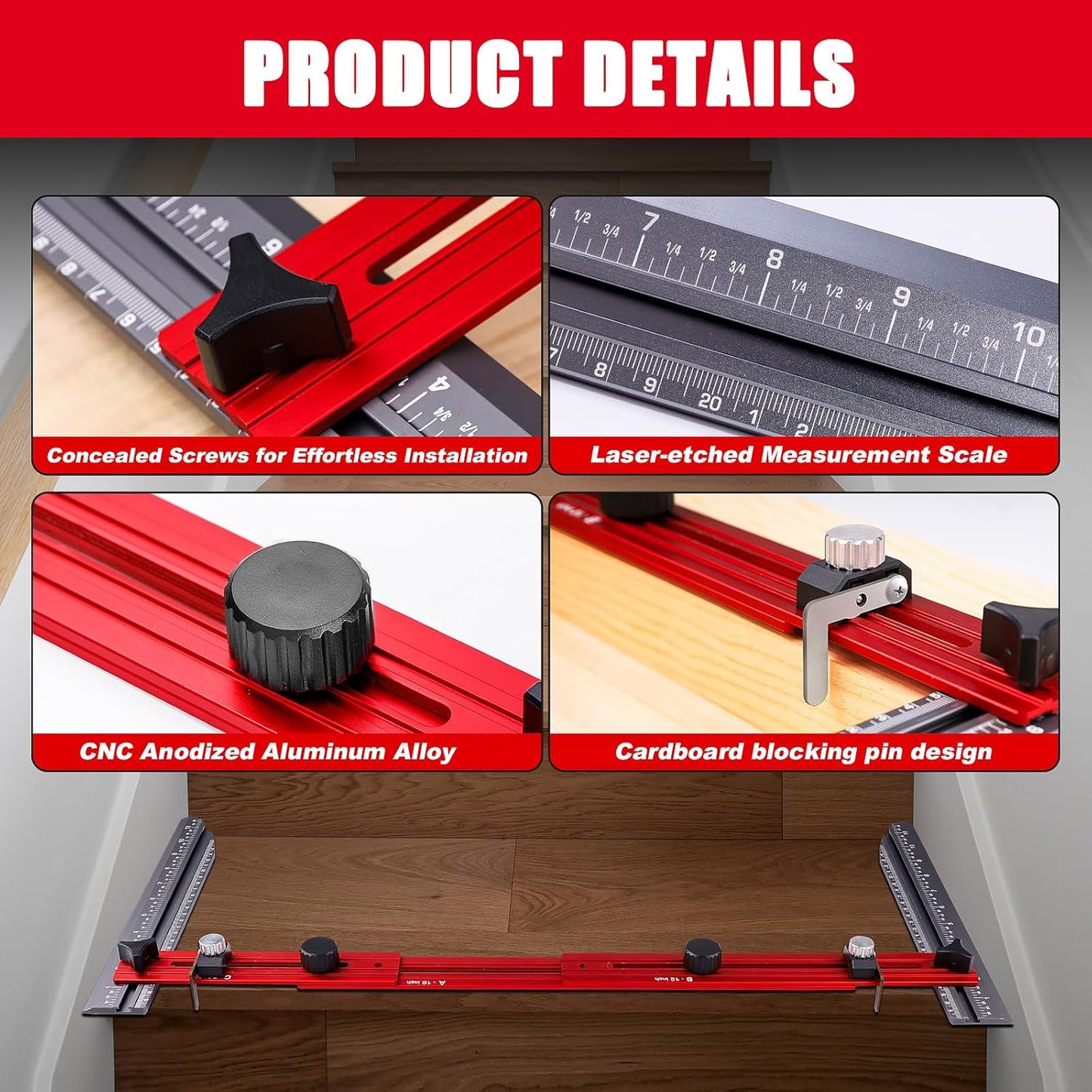 New Stair Measuring Tool : Stair Tread Template Tool