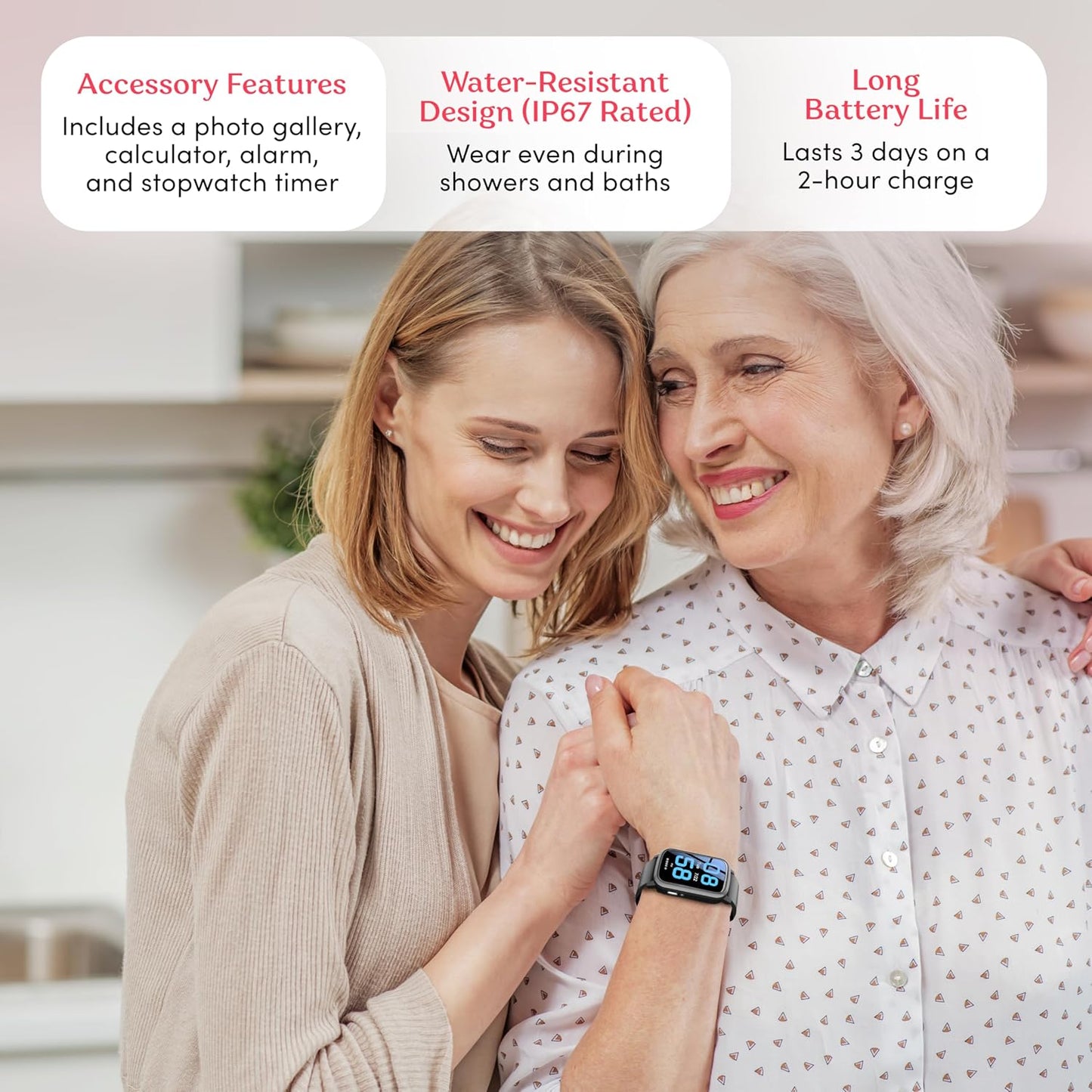 Senior GPS Smartwatch with Fall Detection