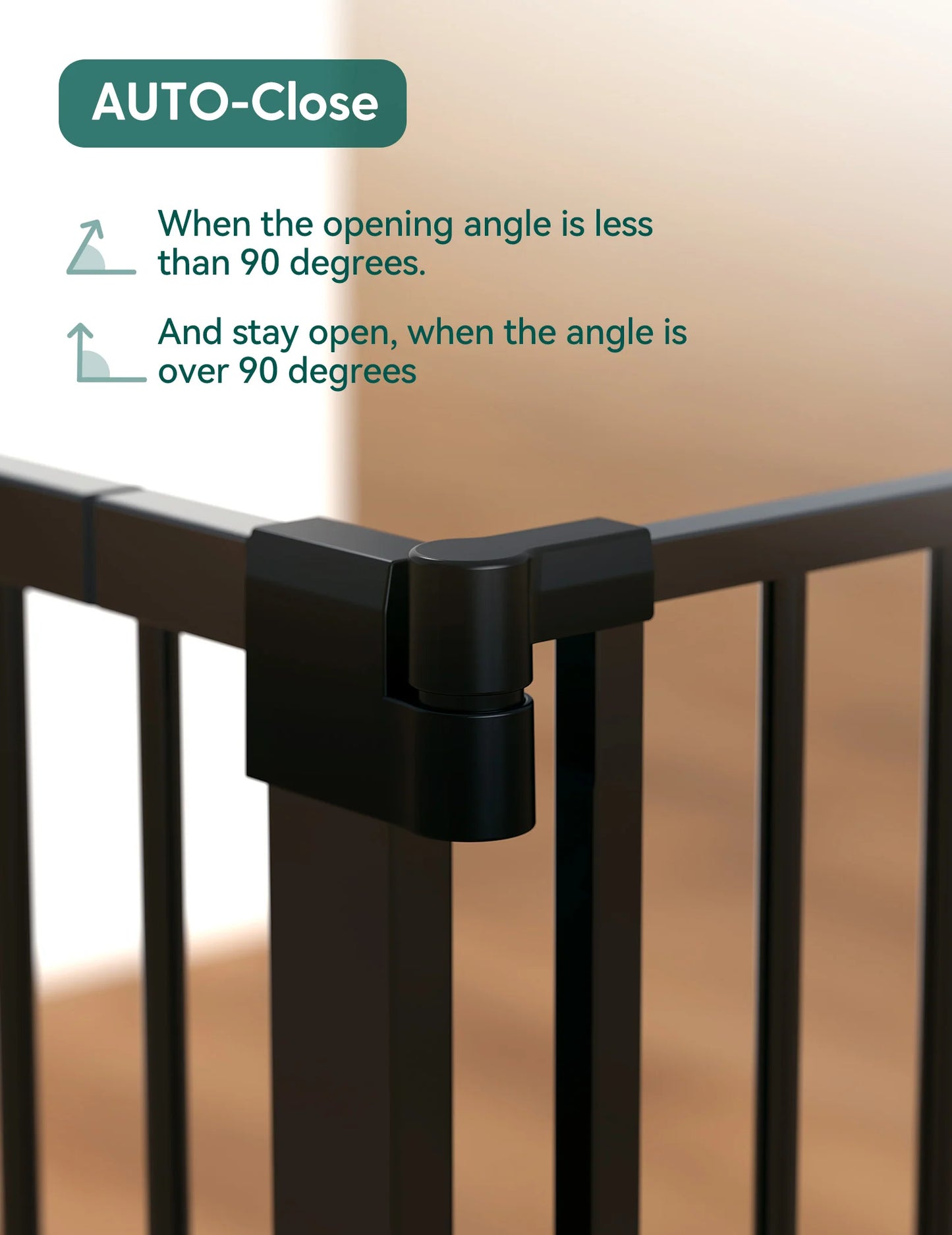 PressGuard C5 | Expandable Pressure Mounted No Drilling Baby Gate for Stairs
