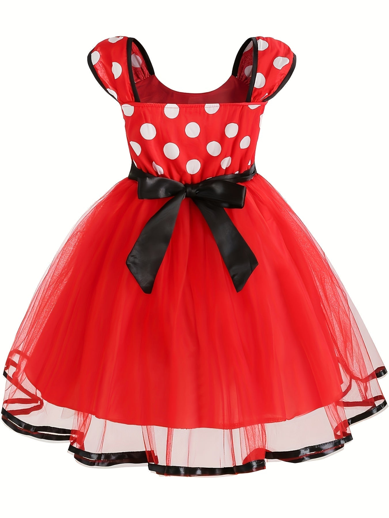 Girls Tulle Halloween Mouse Costume Dress | Polka Dot Mini