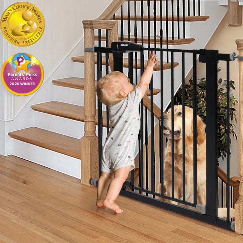 PressGuard C5 | Expandable Pressure Mounted No Drilling Baby Gate for Stairs
