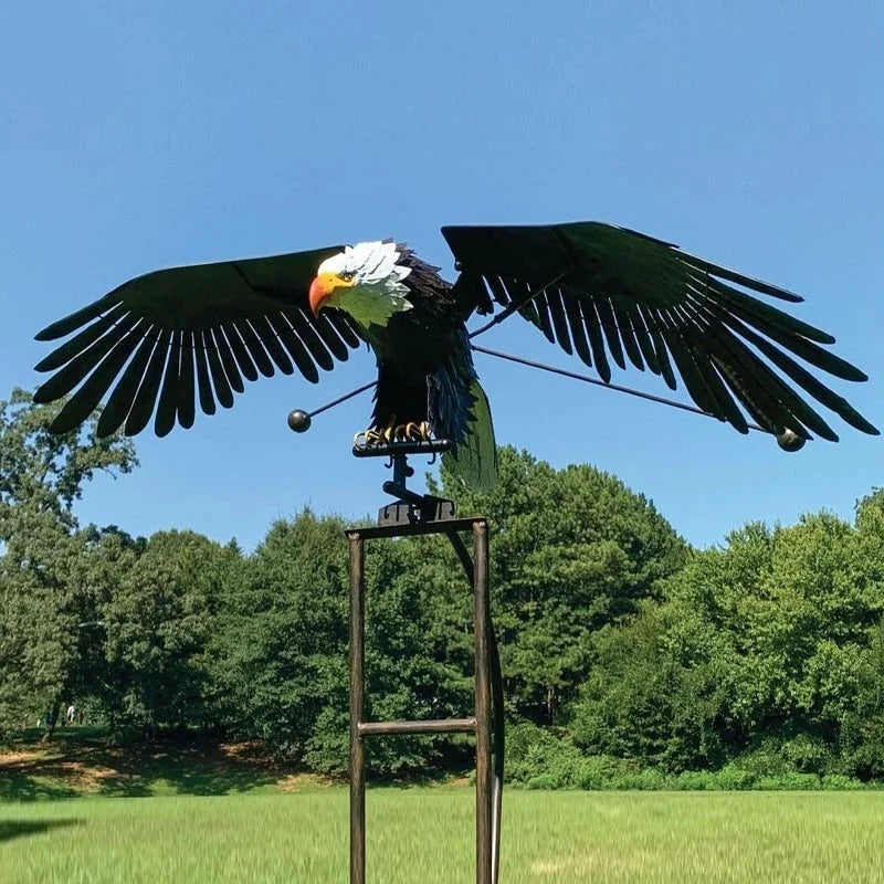 EagleWing™ 40 Inches Handmade Garden Art - Stunning Outdoor Motion Sculpture