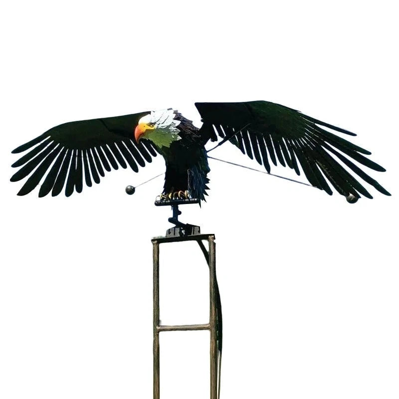 EagleWing™ 40 Inches Handmade Garden Art - Stunning Outdoor Motion Sculpture