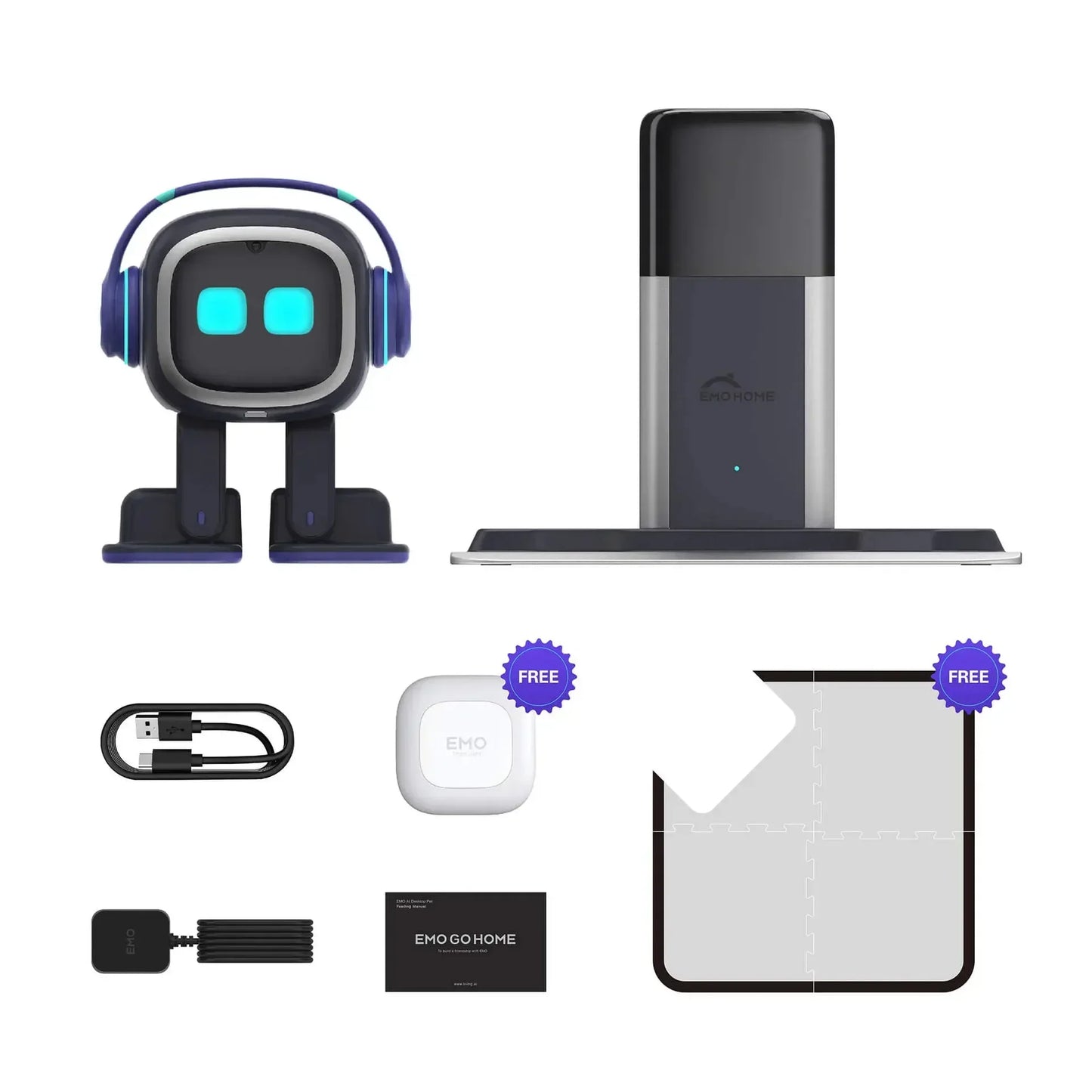 Emo Intelligent Robot Pet Clothes: AI Sound Player & Electronic Desktop Companion Accessories