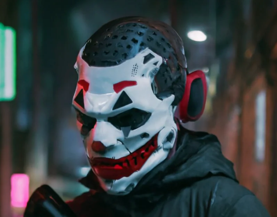 Halloween Joker Mask Cyberpunk Clown Resin Cosplay Design