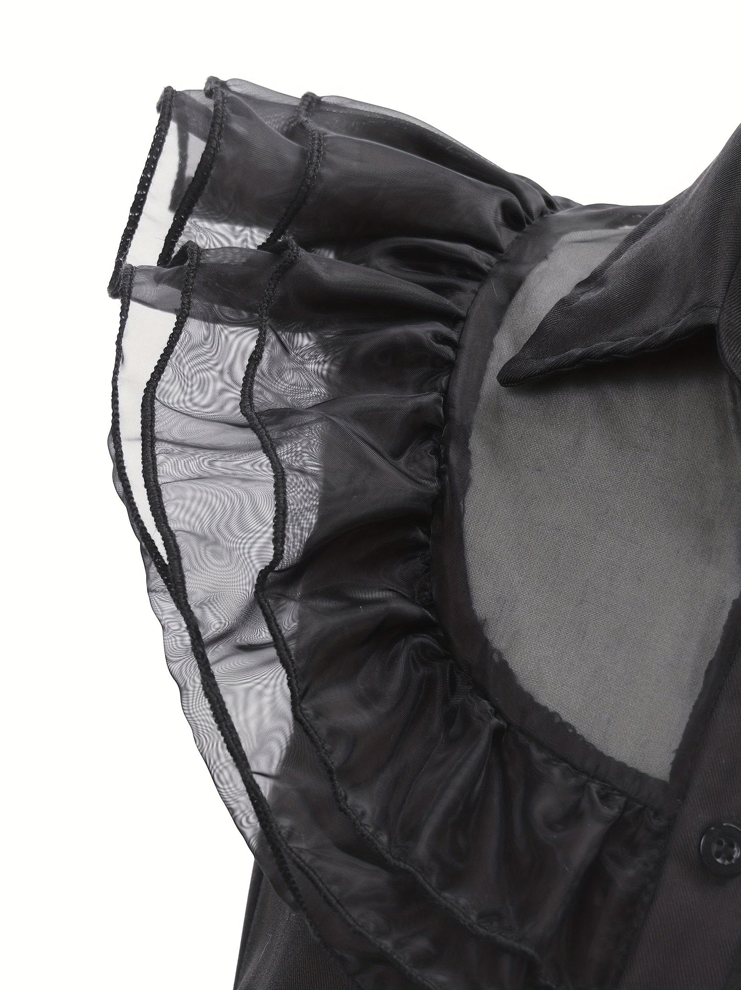 Girls’ Ruffled Gothic Halloween Costume Dress | Tiered Mini