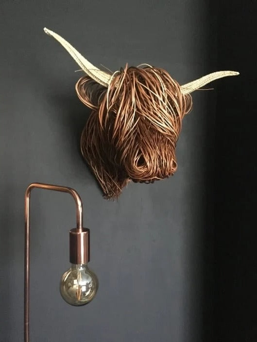 Wall-Mounted Cow Sculpture