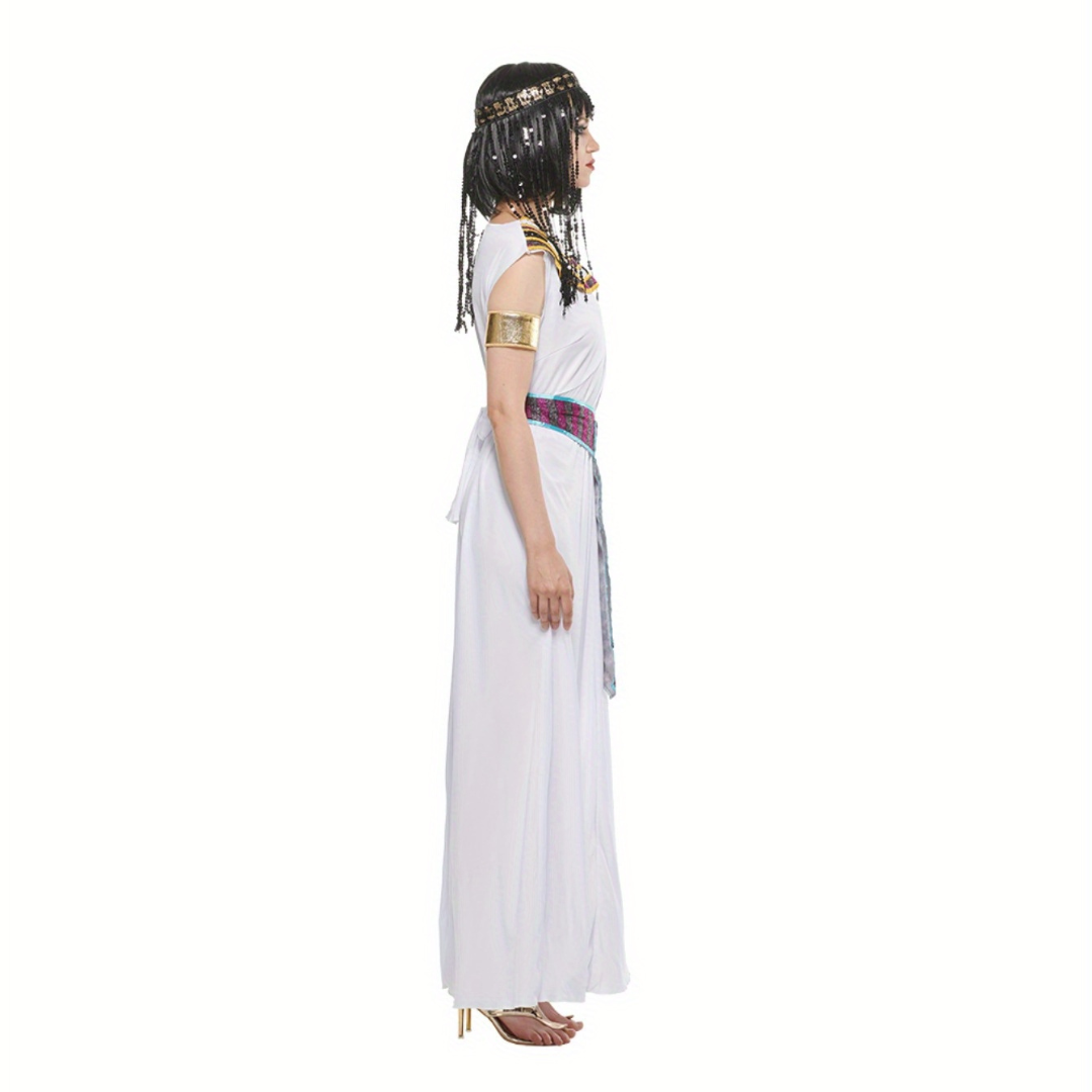 Women’s Cleopatra Halloween Costume Dress | Royal Sleeveless Maxi