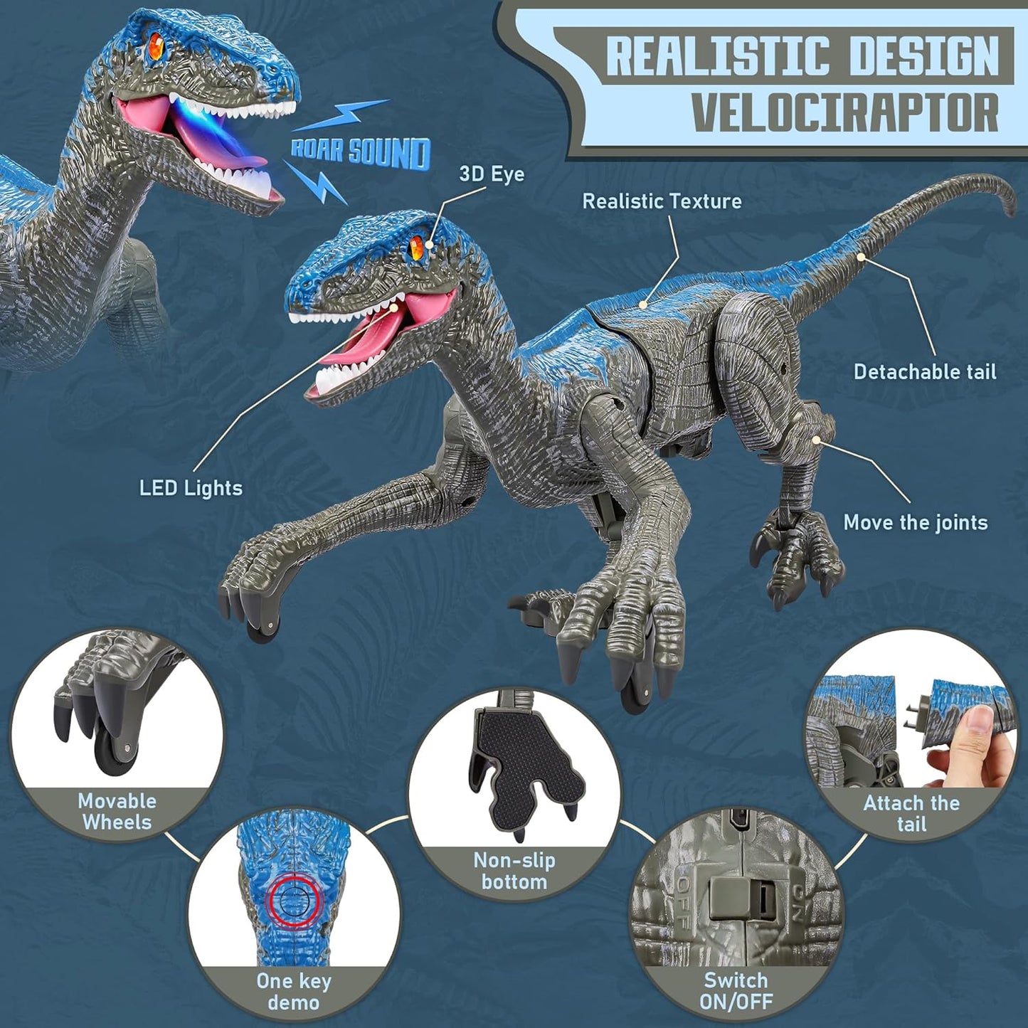 Remote Control Dinosaur Kids Toy
