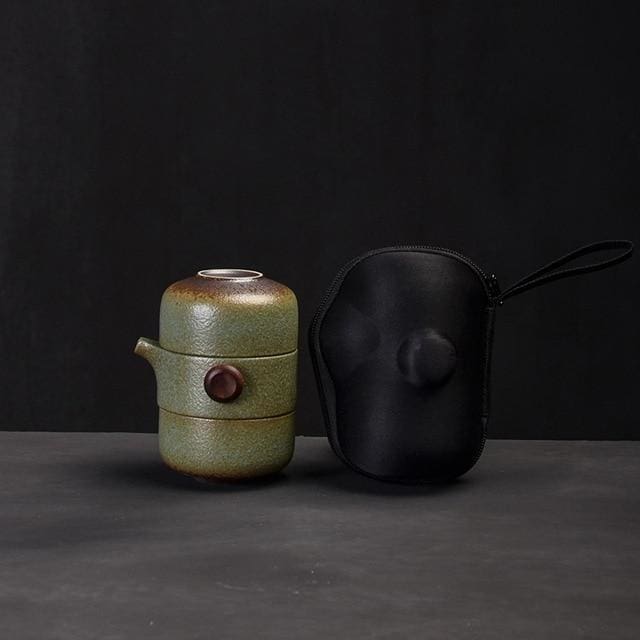 Teapot with 2 Teacups Travel Set Hitomi ( 3 colors)