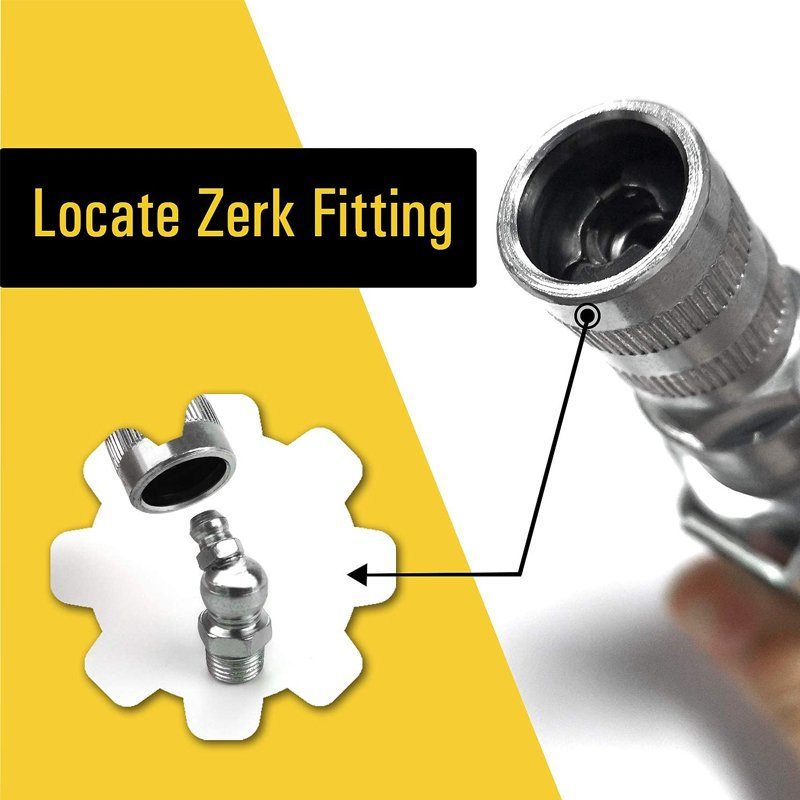 Grease Gun Coupler Tips Quick Lock: Grease Gun Fittings