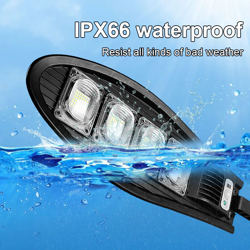 Solar Street Light - Outdoor Lamp IPX66 Waterproof 3000W Multi modes - SKINMOZ MARKET