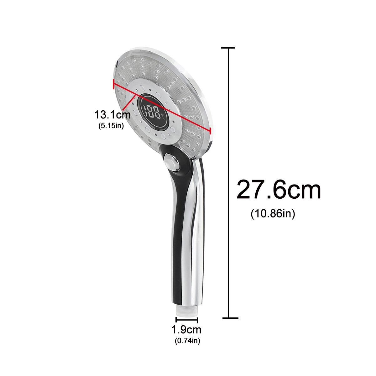 LED Shower Head: Color Shower Head Digital Display