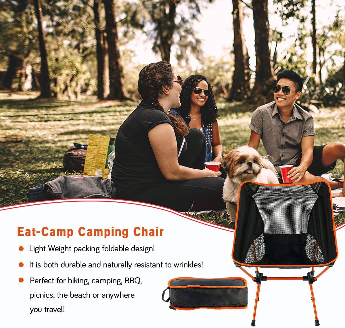 Portable Camping Lightweight Chair : Outdoors Freestyle Rocker With Carry Bag 330lbs - SKINMOZ MARKET