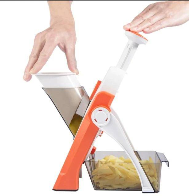 Vegetable Cutter Mandoline Slicer, ONCE FOR ALL. Food Chopper, Dicer Fruit, French Fry Julinner - SKINMOZ MARKET