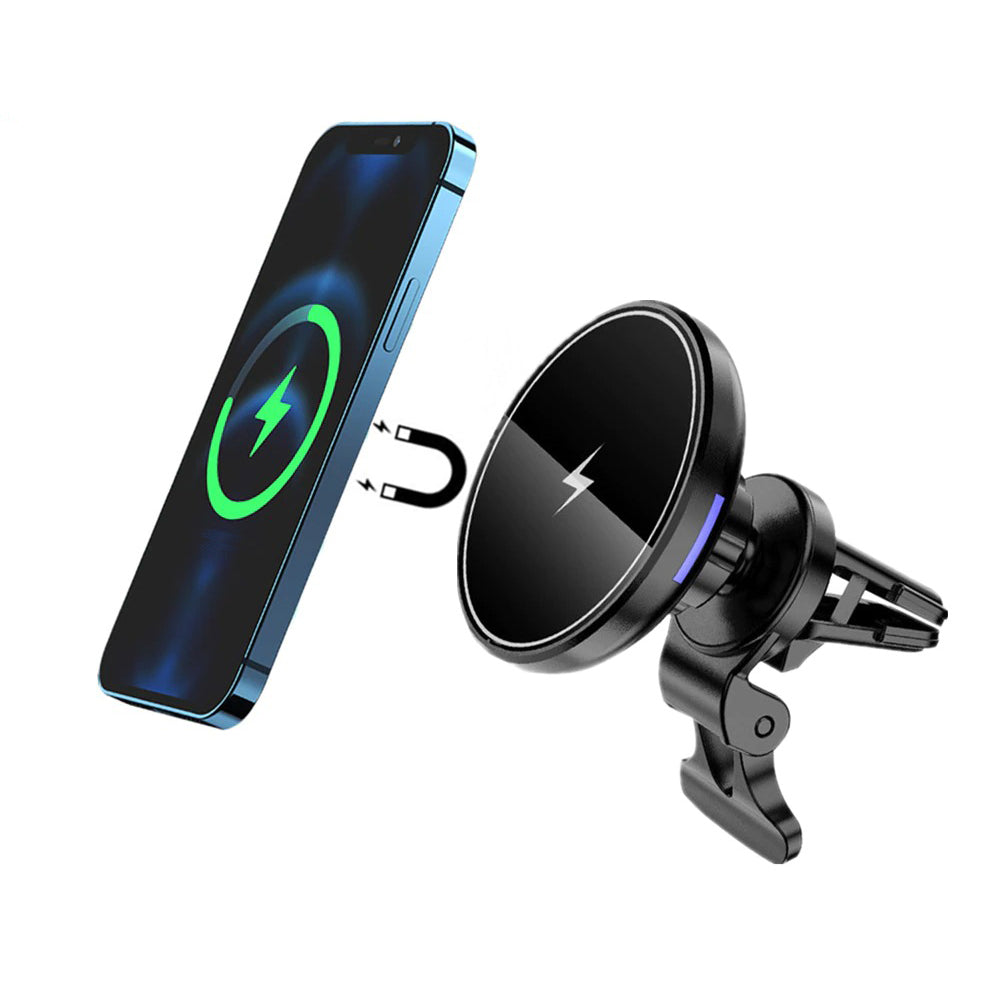 Magnetic Wireless Car Charger - Fast Car Charging Holder - SKINMOZ MARKET