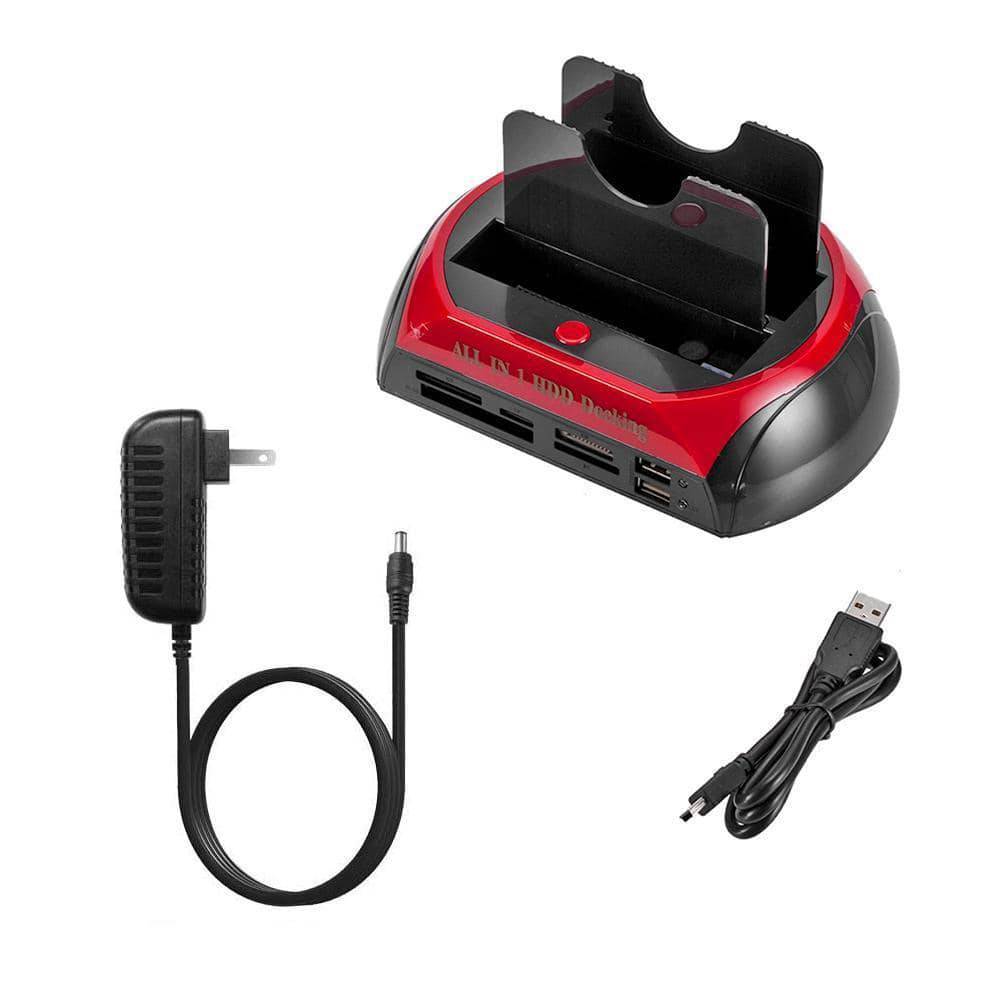 HDD Docking Station IDE SATA IDE Dual USB 2.0 : Clone Hard Drive Card Reader - SKINMOZ MARKET