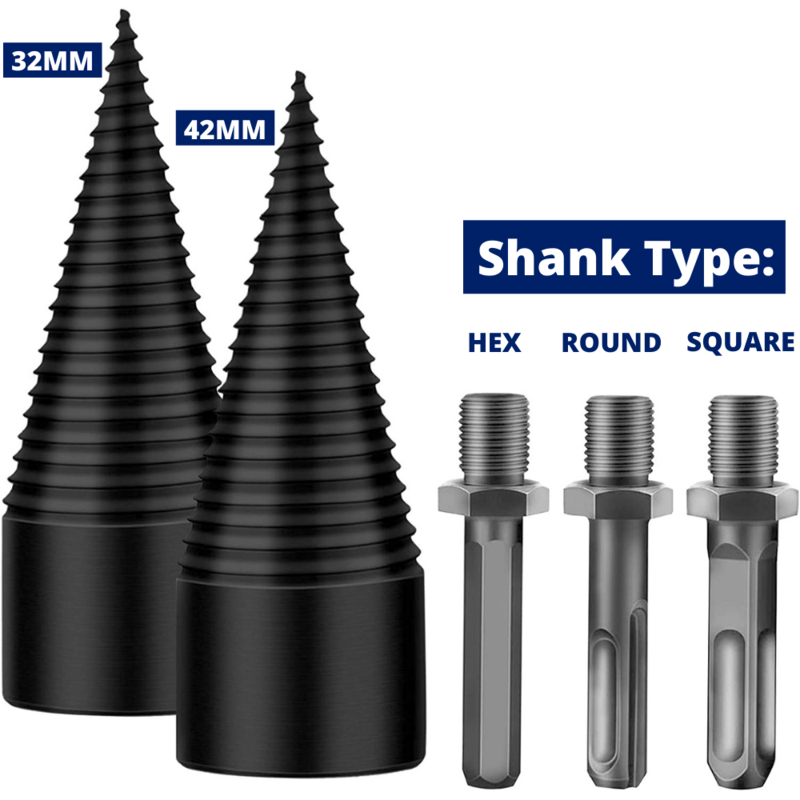 Hex Shank Original Firewood Drill Bit 32 - 42 MM For Drilling Wood - SKINMOZ MARKET