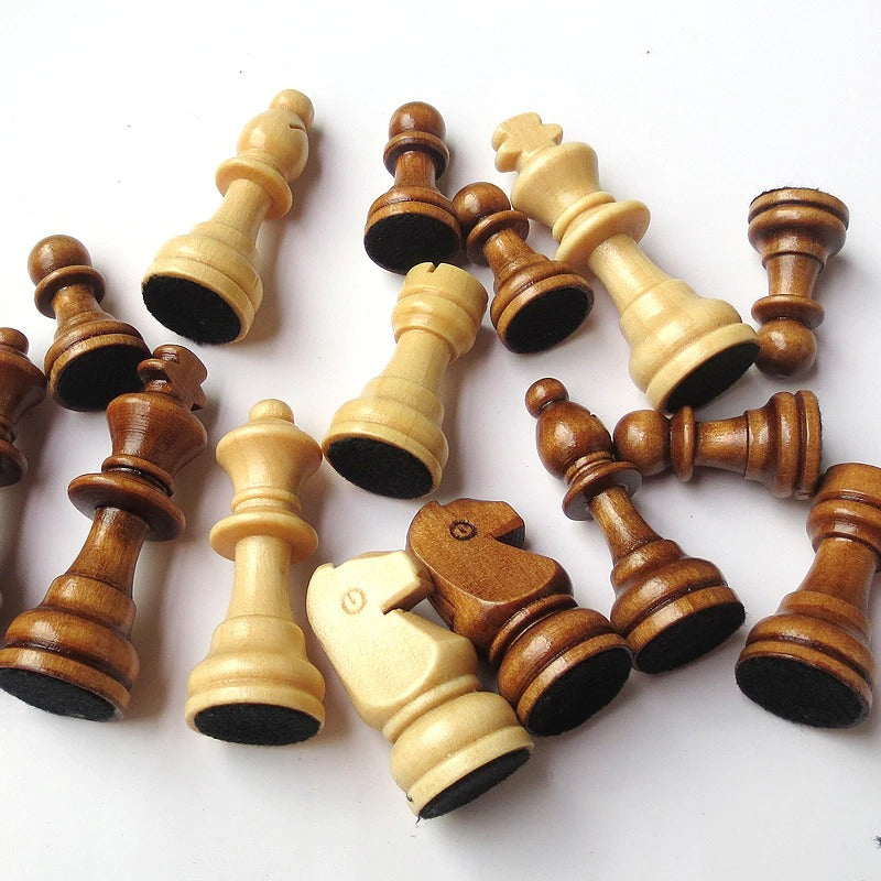 Chess Table : Chess Wooden Board Table Game Magnetic Set - 13.4 In - SKINMOZ MARKET