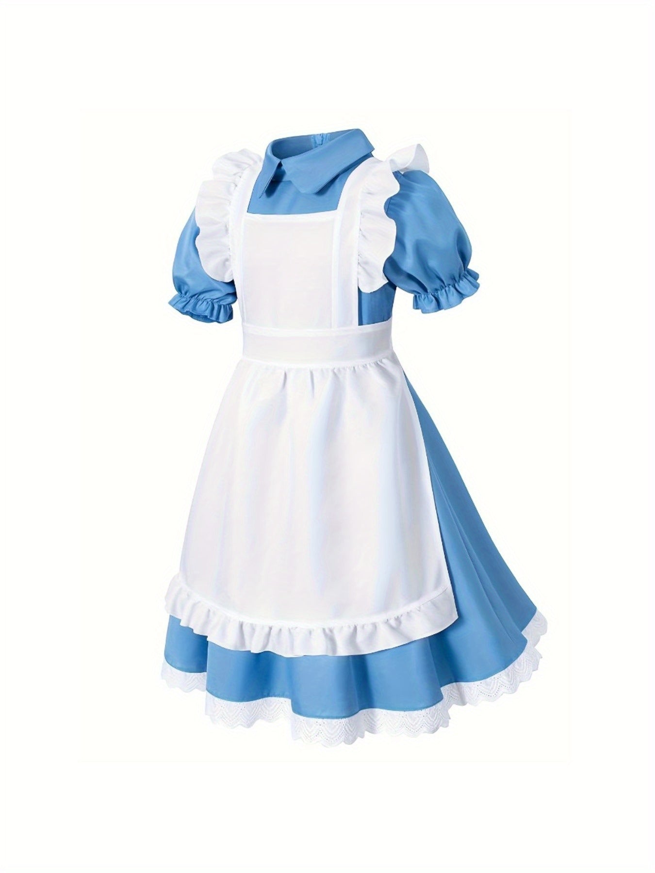 Girls Classic Puff Sleeve Halloween Costume Dress Set | Mini