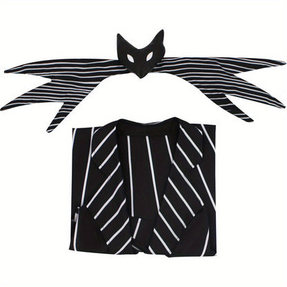 Women's Gothic Striped Halloween Costume Dress | Mini