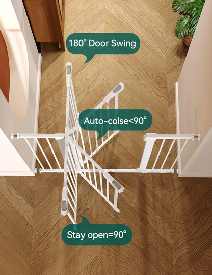 PressGuard C5 | Expandable Pressure Mounted No Drilling Baby Gate for Stairs