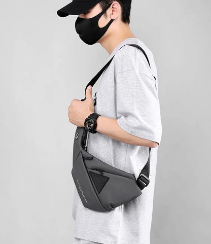 Compact Anti-Theft Crossbody Sling Chest Bag for Men – Travel Shoulder Bag for Phones, Wallets, and Everyday Essentials