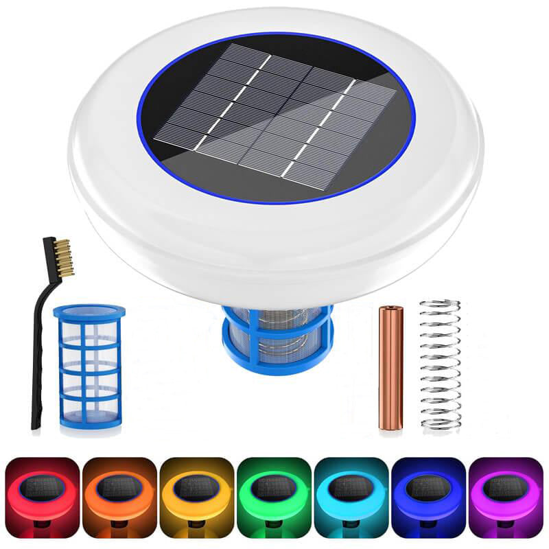 2-in-1 Solar Pool Ionizer with LED Light