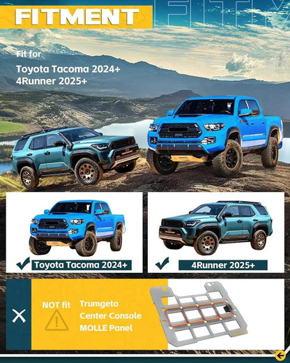 TRUMGETA Center Console Organizer Tray for 2024 2025 Toyota Tacoma