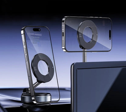 Rotating Magnetic Car Phone Holder – 360° Strong Magnetic Suction Cup for Secure Navigation