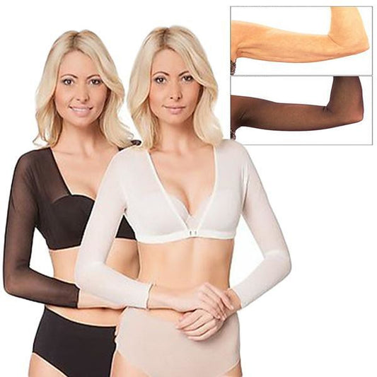 Amazing Arm Sleeve Shapewear Sexy Short Crop Tops