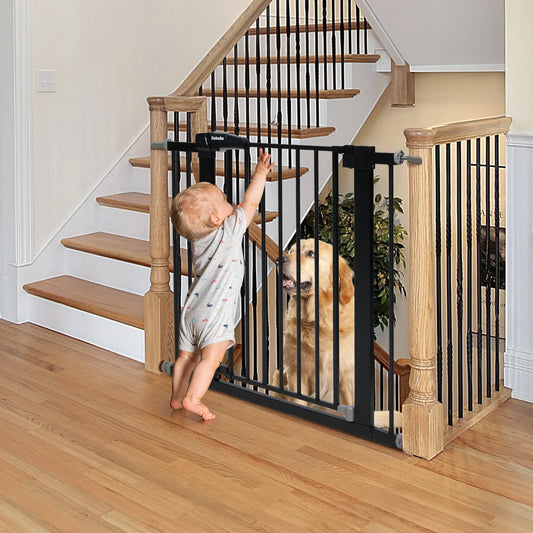 PressGuard C5 | Expandable Pressure Mounted No Drilling Baby Gate for Stairs