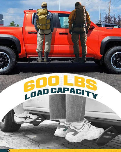 TRUMGETA 600 lbs Drop Down Running Boards for 2024 2025 Toyota Tacoma Double Cab & Hybrid