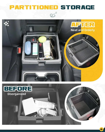 TRUMGETA Center Console Organizer Tray for 2024 2025 Toyota Tacoma