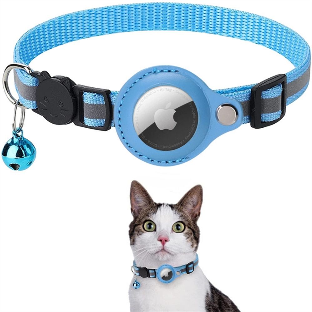 Cat GPS Tracker Collar – Reflective Design with Quick Release for Safe Night Tracking