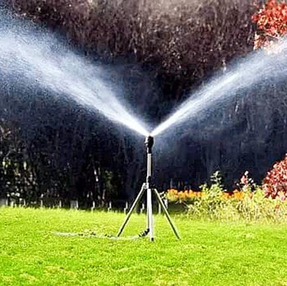 360° Rotating Garden Sprinkler with Tripod Stand