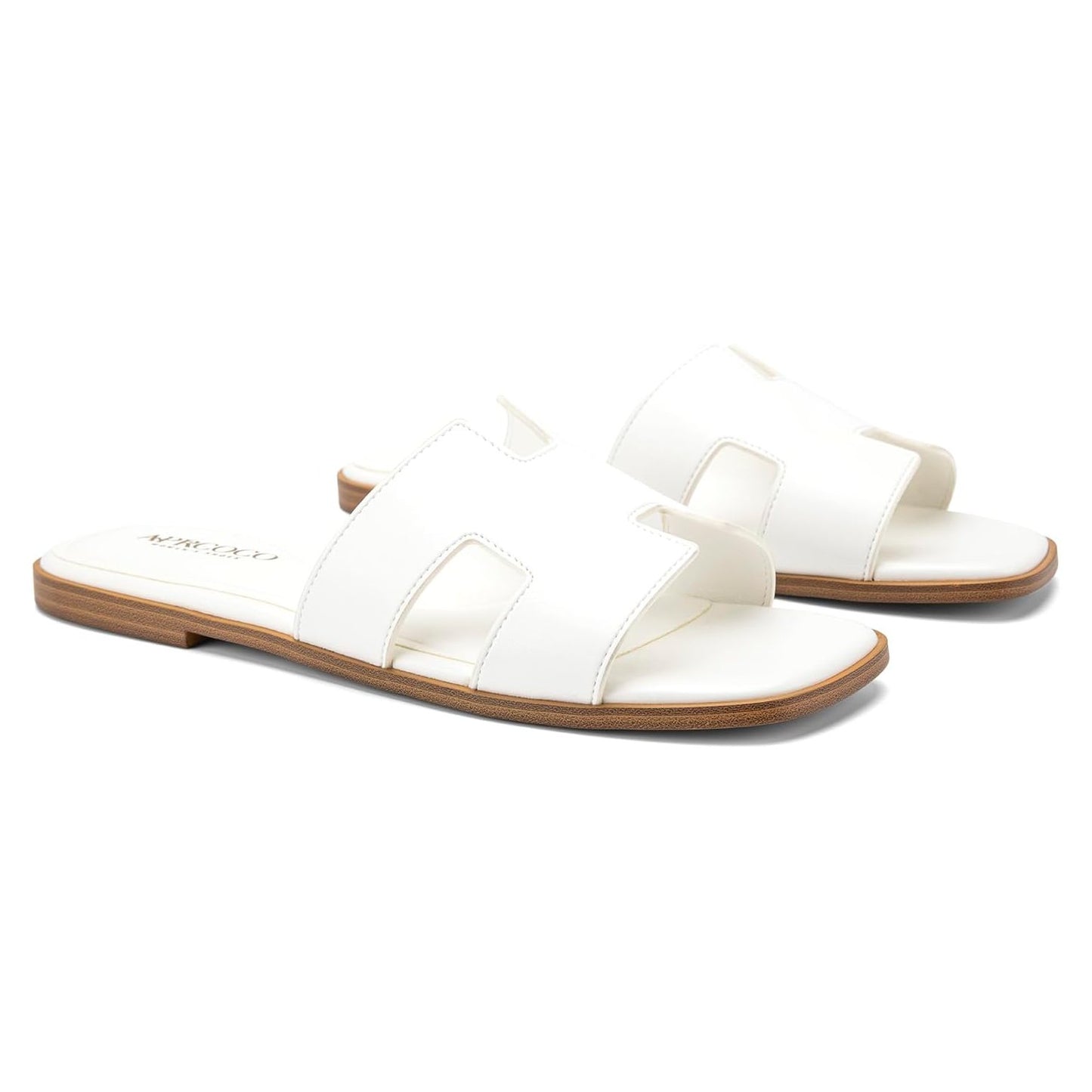 Flat Sandals with Cut Out Strap : Dressy Classic H-Band Flats Sandals