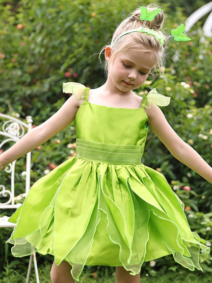 Girls Magical Fairy Halloween Costume Dress | Sleeveless Wings