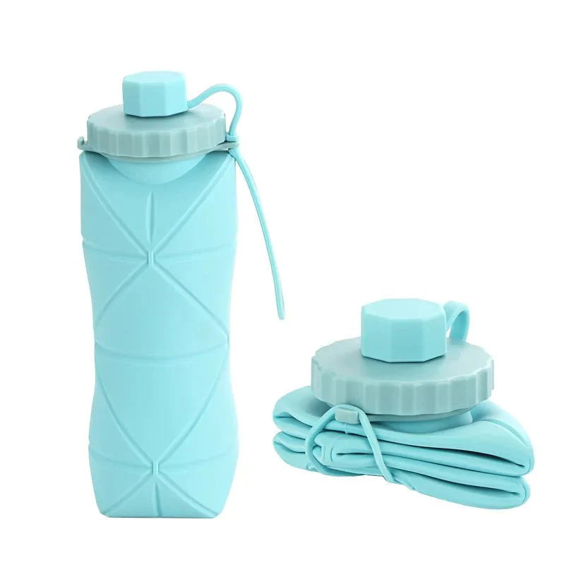 600ml Folding Silicone Water Bottle Built for Life on the Move