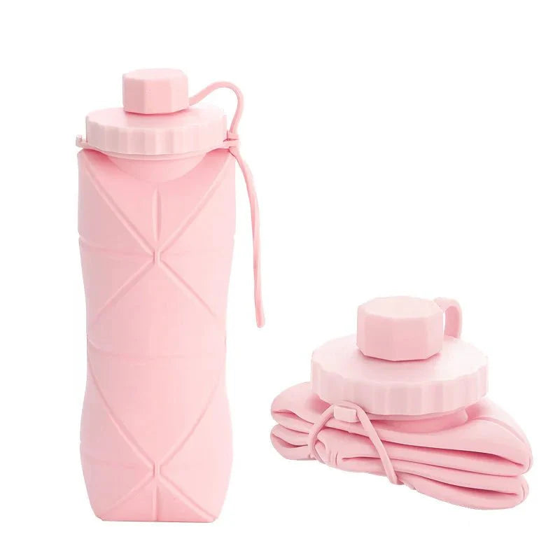 600ml Folding Silicone Water Bottle Built for Life on the Move